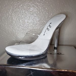 Clear sexy stiletto heels size 7